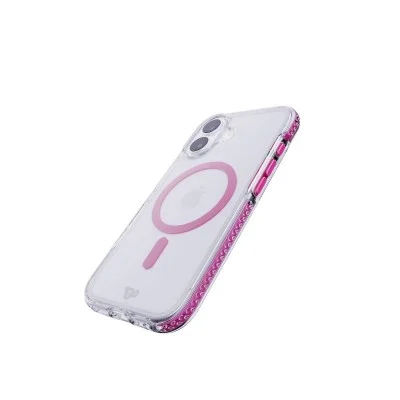 Tech21 Apple Iphone 17 Evocrystal W/Magsafe-Clear/Cyber Pink